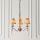 Endon 63628 - Lampadario a catena STANFORD 3xE14/40W/230V ottone/beige