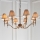 Endon 63629 - Lampadario a sospensione con catena STANFORD 8xE14/40W/230V ottone/beige