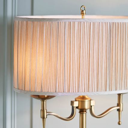 Endon 63648 - Lampada da tavolo STANFORD 2xE14/40W/230V ottone/beige