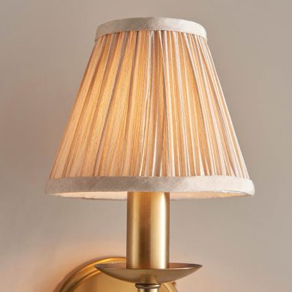 Endon 63653 - Lampada da parete STANFORD 1xE14/40W/230V ottone/beige