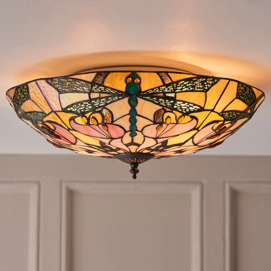 Endon 63922 - Plafoniera ASHTON 2xE27/60W/230V diametro 45 cm