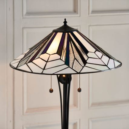 Endon 63934 - Lampada da terra Tiffany ASTORIA 2xE27/60W/230V Ø 48 cm