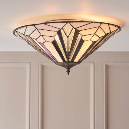 Endon 63935 - Plafoniera Tiffany ASTORIA 2xE27/60W/230V Ø 48 cm