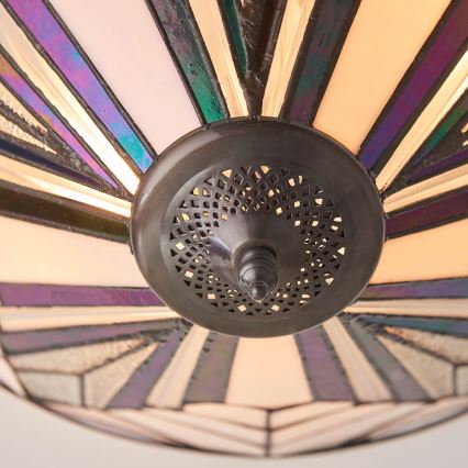 Endon 63935 - Plafoniera Tiffany ASTORIA 2xE27/60W/230V Ø 48 cm