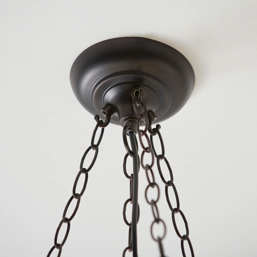 Endon 63936 - Lampadario a catena Tiffany ASTORIA 3xE27/60W/230V Ø 48 cm