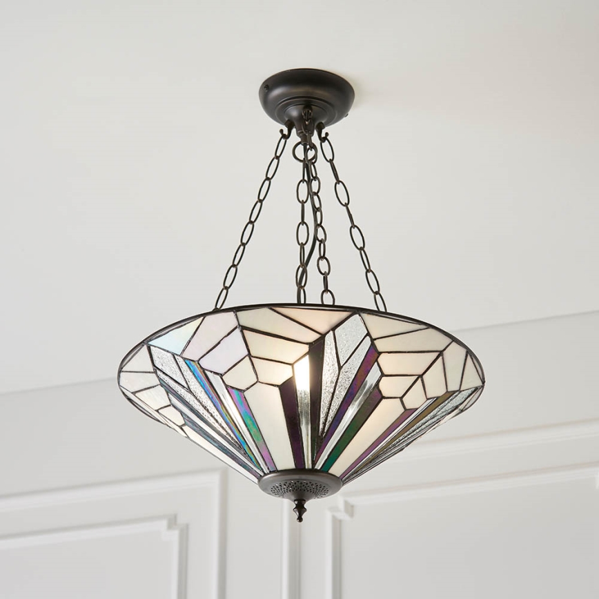 Endon 63936 - Lampadario a sospensione con catena ASTORIA 3xE27/60W/230V diametro 48 cm
