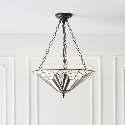 Endon 63936 - Lampadario a sospensione con catena ASTORIA 3xE27/60W/230V diametro 48 cm