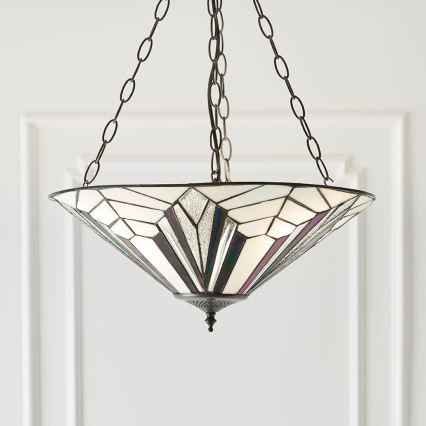 Endon 63936 - Lampadario a sospensione con catena ASTORIA 3xE27/60W/230V diametro 48 cm