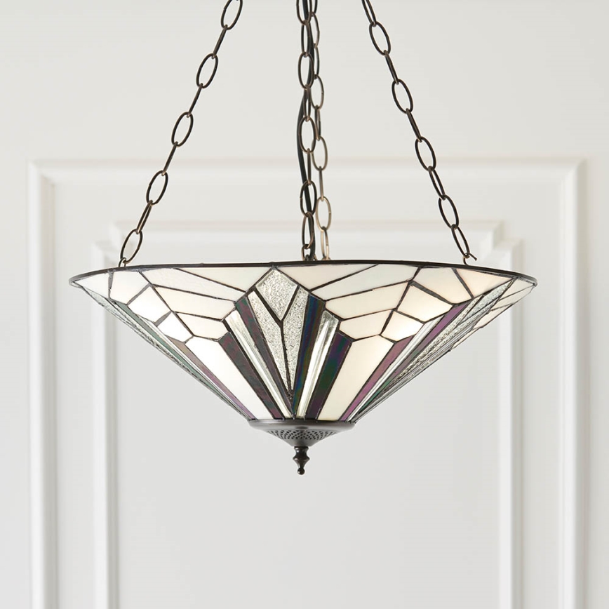 Endon 63936 - Lampadario a sospensione con catena ASTORIA 3xE27/60W/230V diametro 48 cm