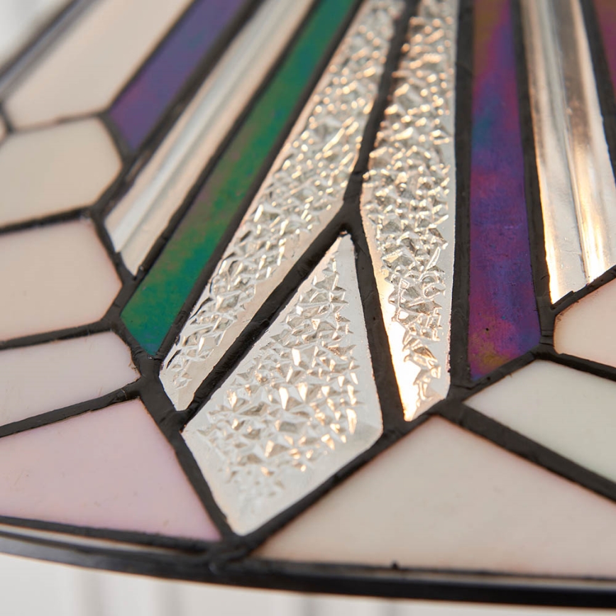 Endon 63938 - Lampadario a catena Tiffany ASTORIA 1xE27/60W/230V Ø 48 cm