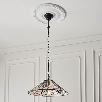 Endon 63938 - Lampadario a sospensione con catena ASTORIA 1xE27/60W/230V diametro 48 cm