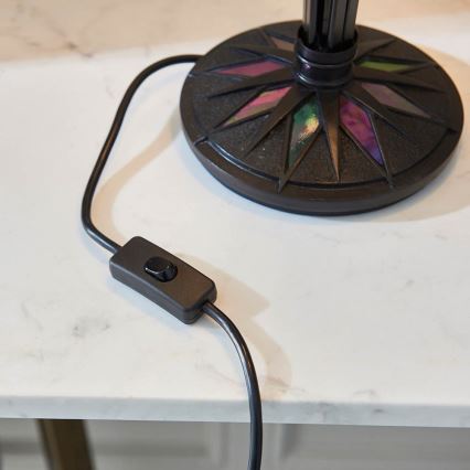 Endon 63939 - Lampada da tavolo Tiffany ASTORIA, 2xE27/60W/230V, Ø 40 cm