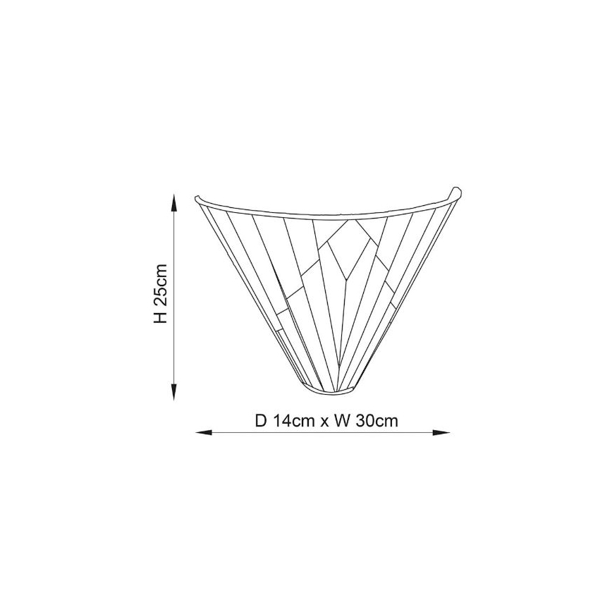 Endon 63940 - Applique da parete Tiffany ASTORIA 1xE14/40W/230V