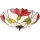 Endon 63960 - Plafoniera BOTANICA 2xE27/60W/230V Ø 45 cm