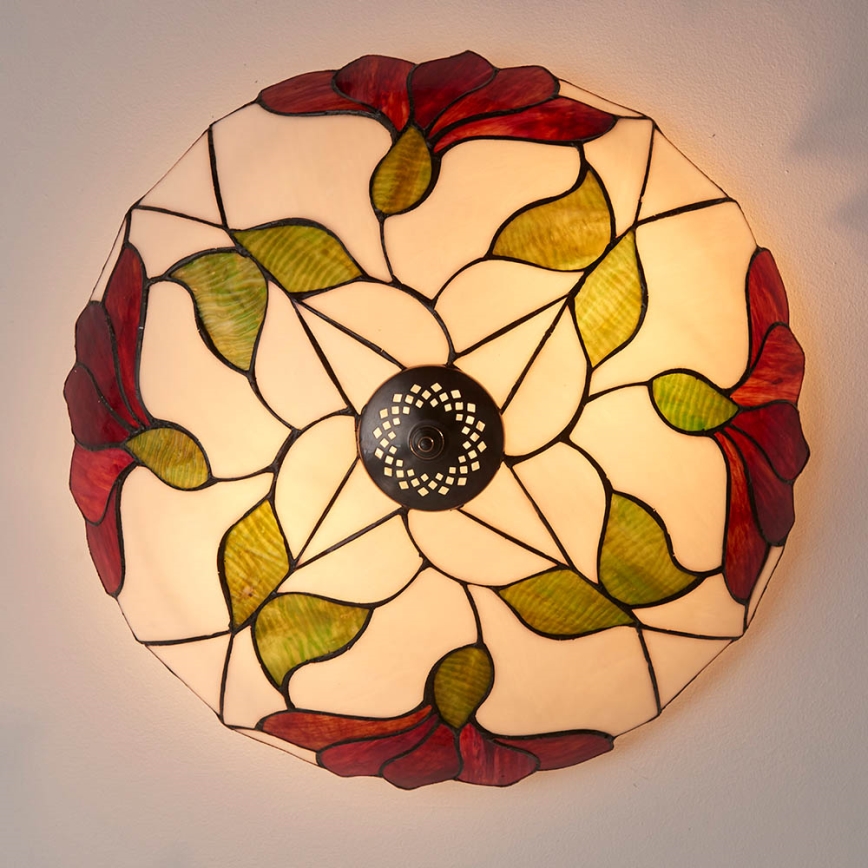 Endon 63960 - Plafoniera BOTANICA 2xE27/60W/230V Ø 45 cm