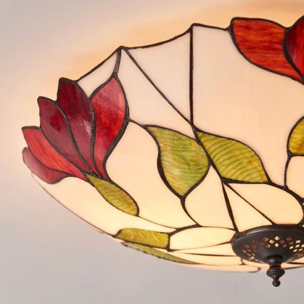 Endon 63960 - Plafoniera BOTANICA 2xE27/60W/230V Ø 45 cm
