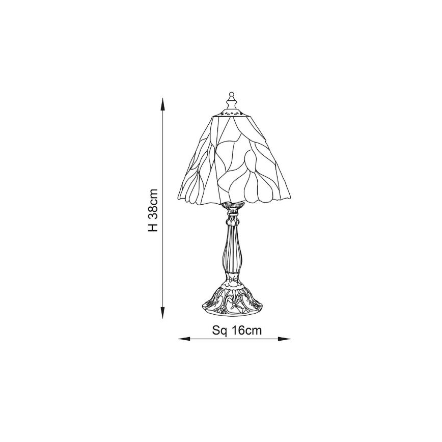 Endon 63963 - Lampada da tavolo BOTANICA 1xE14/40W/230V diametro 16 cm
