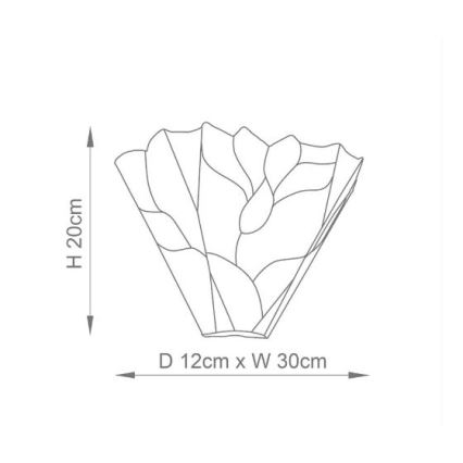 Endon 63964 - Applique Tiffany BOTANICA 1xE14/40W/230V