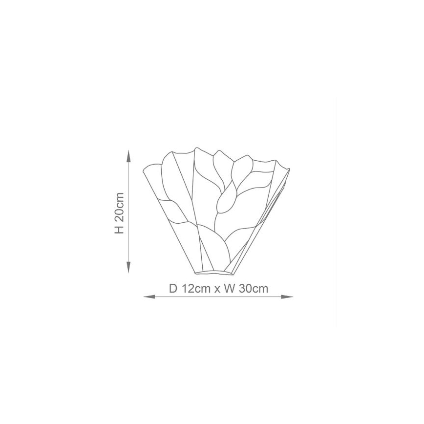 Endon 63964 - Applique Tiffany BOTANICA 1xE14/40W/230V