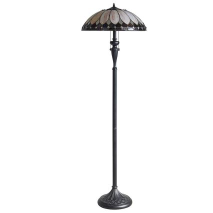 Endon 63972 - Lampada da terra Tiffany BROOKLYN 2xE27/60W/230V Ø 50 cm