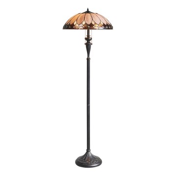 Endon 63972 - Piantana BROOKLYN 2xE27/60W/230V Ø 50 cm