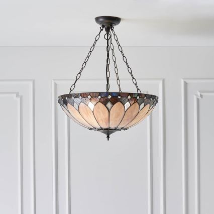 Endon 63976 - Lampadario a catena BROOKLYN 3xE27/60W/230V diam. 50 cm