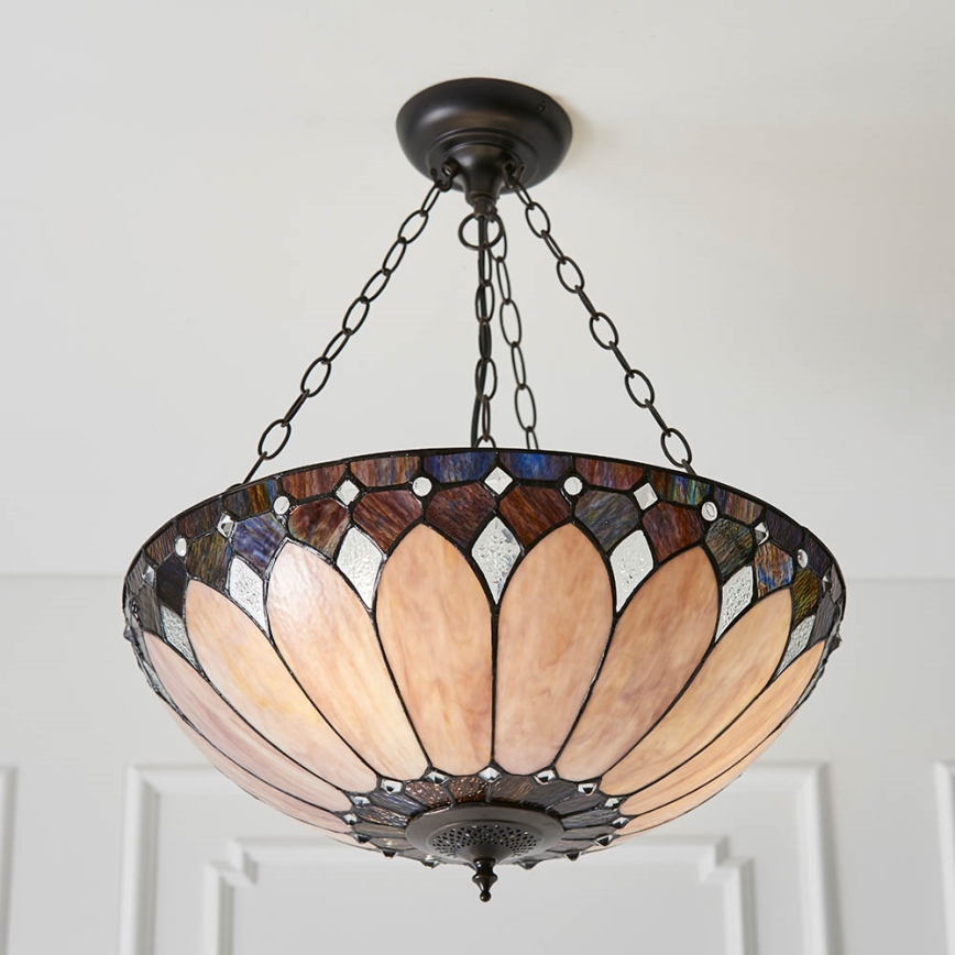 Endon 63976 - Lampadario a catena BROOKLYN 3xE27/60W/230V diam. 50 cm