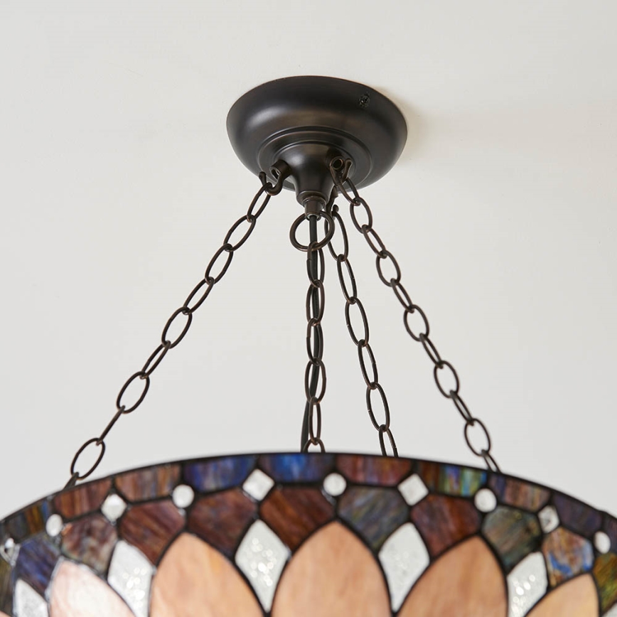 Endon 63976 - Lampadario a catena BROOKLYN 3xE27/60W/230V diam. 50 cm