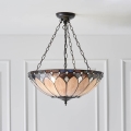 Endon 63976 - Lampadario a catena Tiffany BROOKLYN 3xE27/60W/230V Ø 50 cm