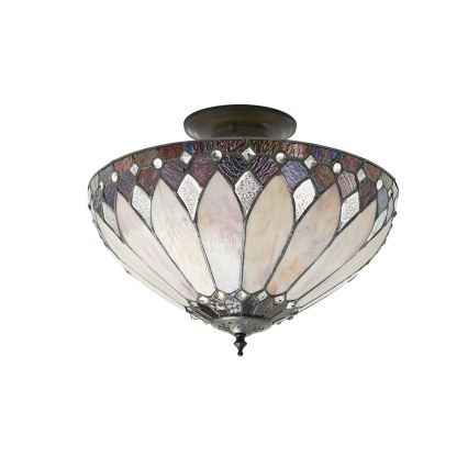 Endon 63978 - Lampadario a plafone Tiffany BROOKLYN 3xE27/60W/230V diam. 40 cm