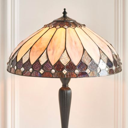 Endon 63982 - Lampada da tavolo BROOKLYN 1xE27/60W/230V Ø 40 cm