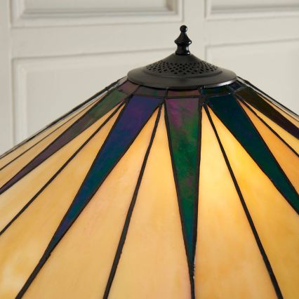 Endon 64041 - Lampada da terra Tiffany DARK STAR 2xE27/60W/230V Ø 49 cm