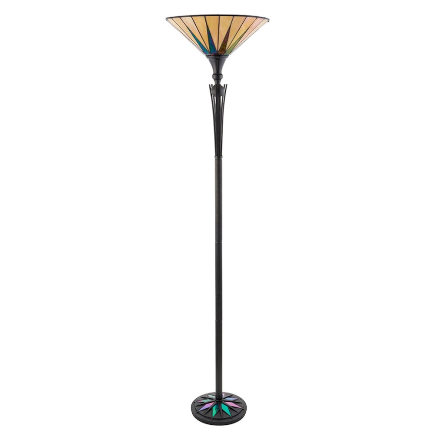 Endon 64042 - Lampada da terra Tiffany DARK STAR 1xE27/60W/230V Ø 42 cm