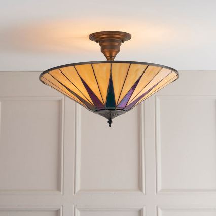 Endon 64043 - Lampadario a plafone DARK STAR 3xE27/60W/230V diametro 49 cm