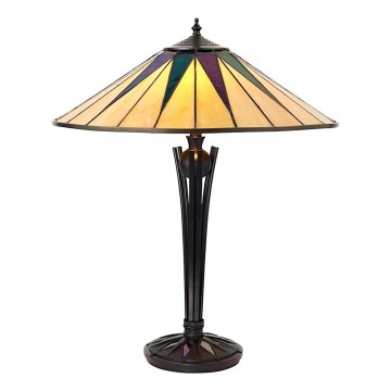 Endon 64045 - Lampada da tavolo DARK STAR 2xE27/60W/230V diametro 49 cm