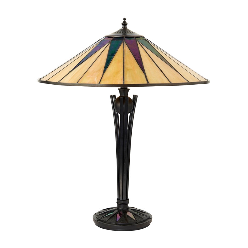 Endon 64045 - Lampada da tavolo DARK STAR 2xE27/60W/230V diametro 49 cm