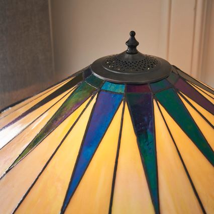 Endon 64045 - Lampada da tavolo DARK STAR 2xE27/60W/230V diametro 49 cm