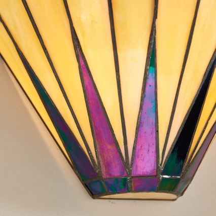 Endon 64046 - Applique da parete Tiffany DARK STAR 1xE14/40W/230V