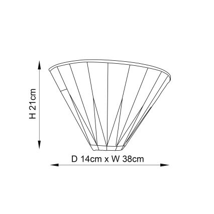 Endon 64046 - Applique da parete Tiffany DARK STAR 1xE14/40W/230V