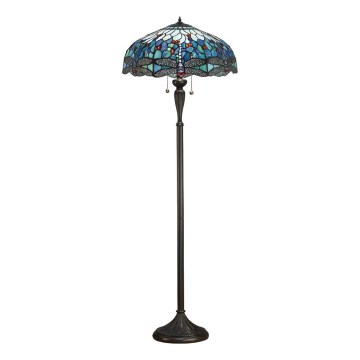 Endon 64069 - Lampada con piedistallo LIBELLULA 2xE27/60W/230V diametro 50 cm