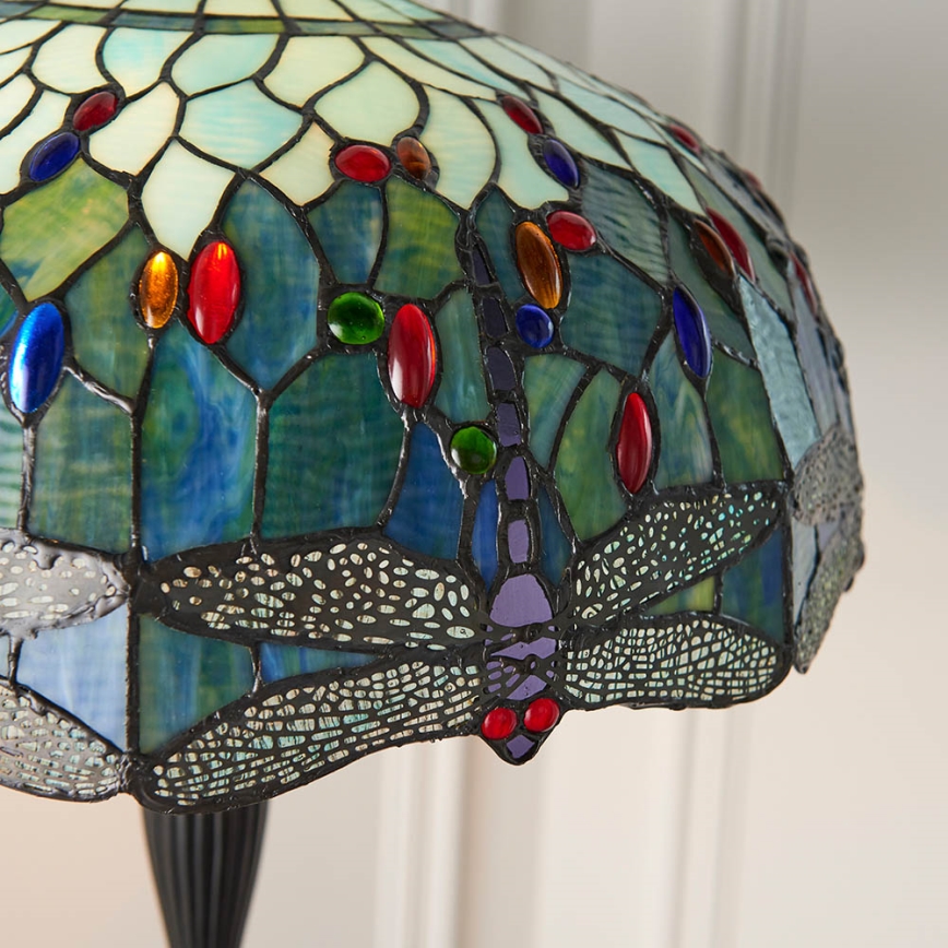 Endon 64069 - Lampada con piedistallo LIBELLULA 2xE27/60W/230V diametro 50 cm
