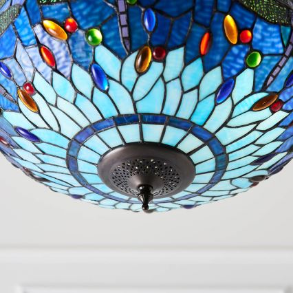 Endon 64075 - Lampadario a catena DRAGONFLY 3xE27/60W/230V Ø 41 cm
