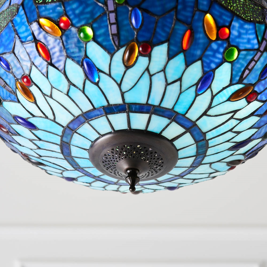 Endon 64075 - Lampadario a catena DRAGONFLY 3xE27/60W/230V Ø 41 cm