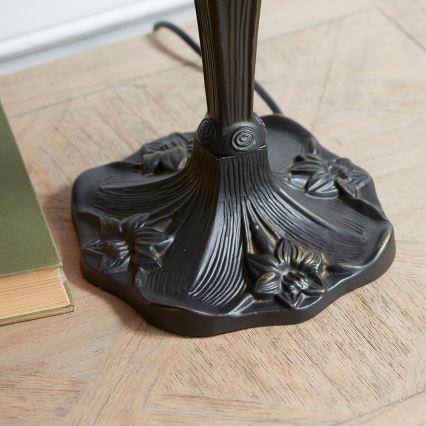 Endon 64085 - Lampada da tavolo Tiffany DRAGONFLY 2xE27/60W/230V Ø 41 cm