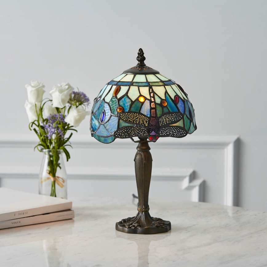 Endon 64088 - Lampada da tavolo LIBELLULA 1xE14/40W/230V diametro 20 cm