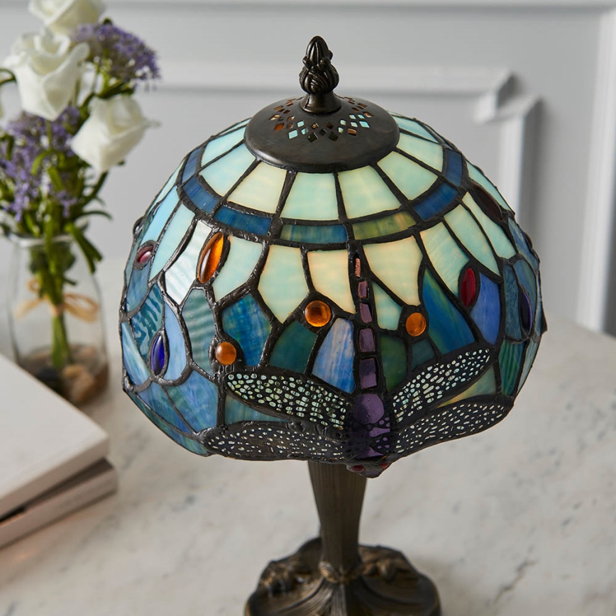 Endon 64088 - Lampada da tavolo LIBELLULA 1xE14/40W/230V diametro 20 cm