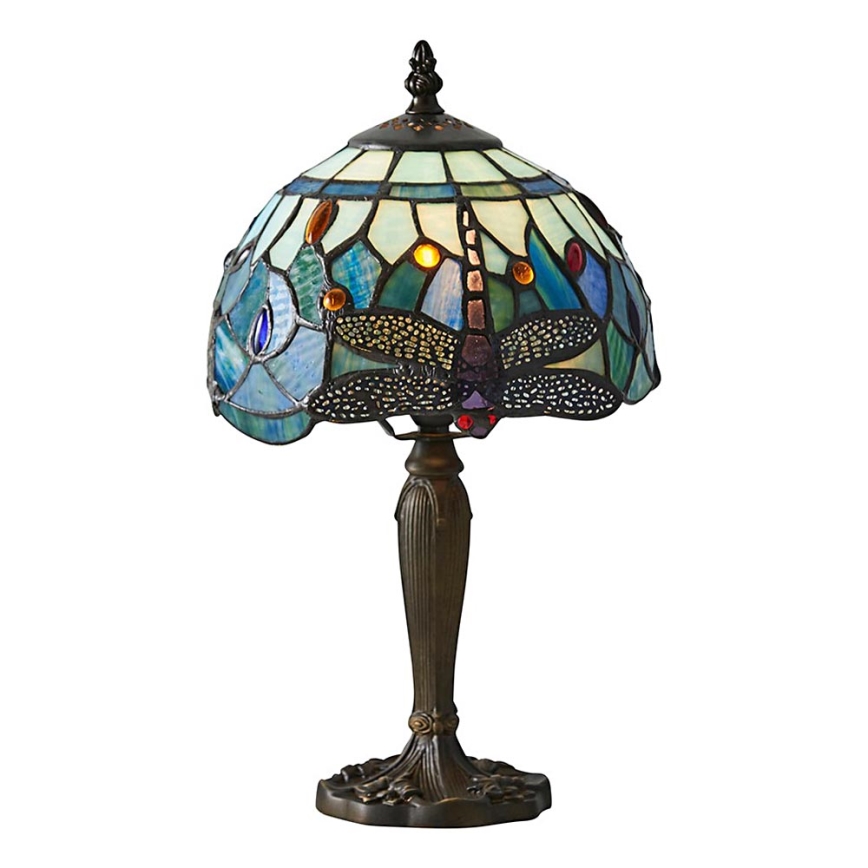 Endon 64088 - Lampada da tavolo Tiffany DRAGONFLY 1xE14/40W/230V Ø 20 cm
