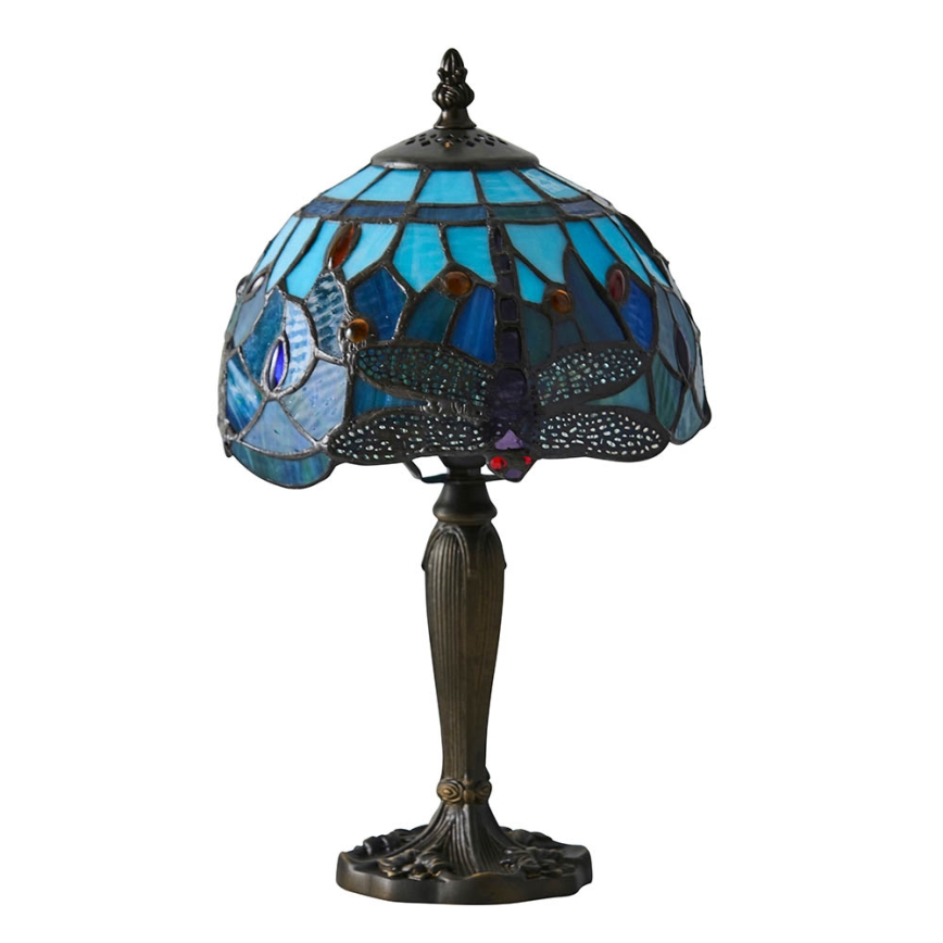 Endon 64088 - Lampada da tavolo Tiffany DRAGONFLY 1xE14/40W/230V Ø 20 cm