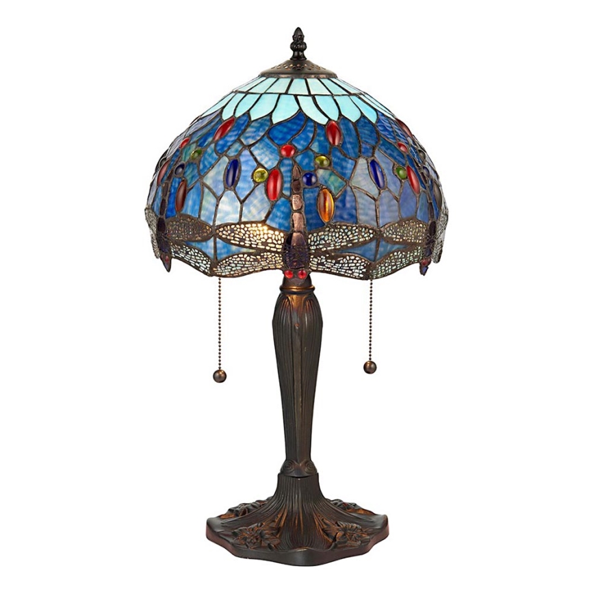 Endon 64090 - Lampada da tavolo DRAGONFLY 2xE27/60W/230V, Ø 30 cm