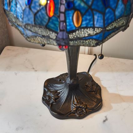 Endon 64090 - Lampada da tavolo DRAGONFLY 2xE27/60W/230V, Ø 30 cm